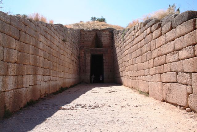 Mycenae - Grand entrance to the Treasury of Atreus